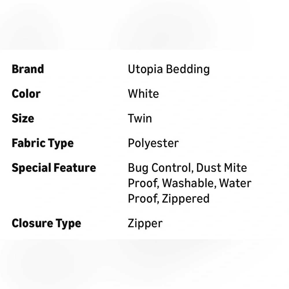 TWIN Size Mattress Encasement Cover Fits 10” Waterproof‎ Bed Bug Proof Zip Guard